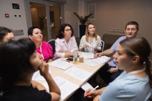 Зображення Олійник і Сидоренко на тренінгу з документування катувань і сексуального насильства 22-25.07.2025